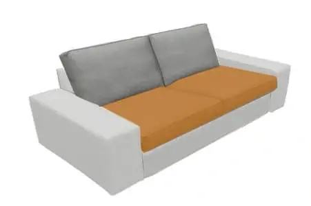 Imbottiture sedute Kivik compatibile Ikea tre posti