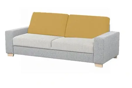 Imbottiture schienale Sörvallen compatibile Ikea 3 posti